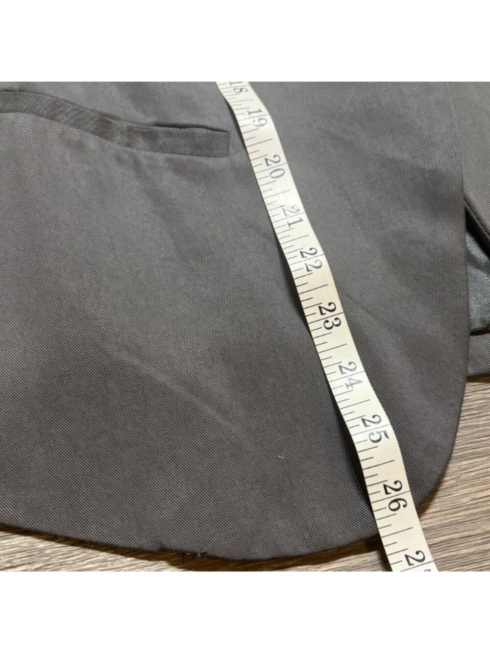 Anthropologie Cartonnier One Button Blazer Size 6 Gray Pockets Preppy Minimalist - Picture 6 of 15